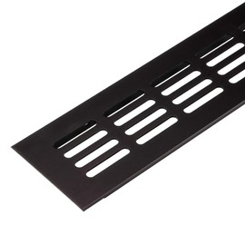 Gedotec Ventilation grille square made of aluminium, 1 piece exhaust grille, brown, 500 x 60 mm, door grille aluminium for indoor and outdoor use, ventilation grille square for screwing on, exhaust