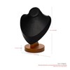 Oirlv Solid Wood Necklace Display Bust Necklace Display Stand