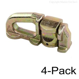 Aluminum Track Tiedown Fitting 6,500 lb Capacity - Tiedowns 4-Pack - No Ring