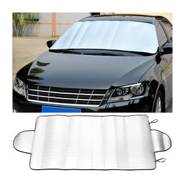 CGEAMDY Auto Windschutzscheiben Abdeckung, Wasserdicht Faltbar Autoscheibenabdeckung Frostschutz Abdeckung, Mehrzweck Eisschutzfolie,Winterabdeckung Für Schnee, Sonne