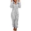 MUMUBREAL Womens Fleece Onesies Pajamas Jumpsuit Warm Sherpa Romper Sleepwear