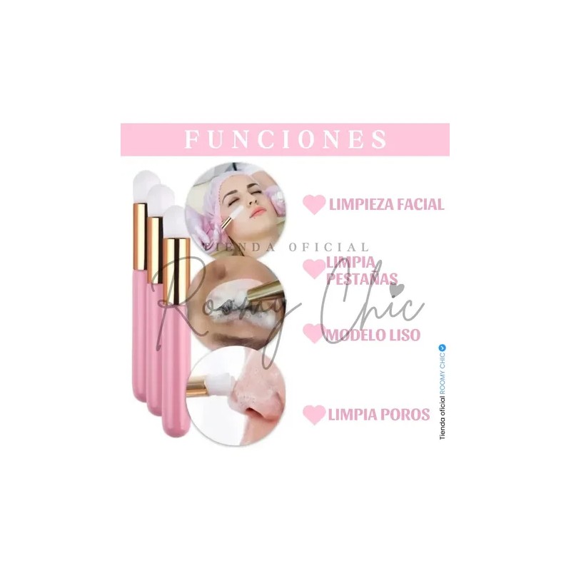 12 Brochas Para Limpiar Pestañas De Mink 1x1 Shampoo