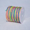 Rainbow Elastic String for Bracelets, 20m Stretchy Colorful Thread, 1Rolls