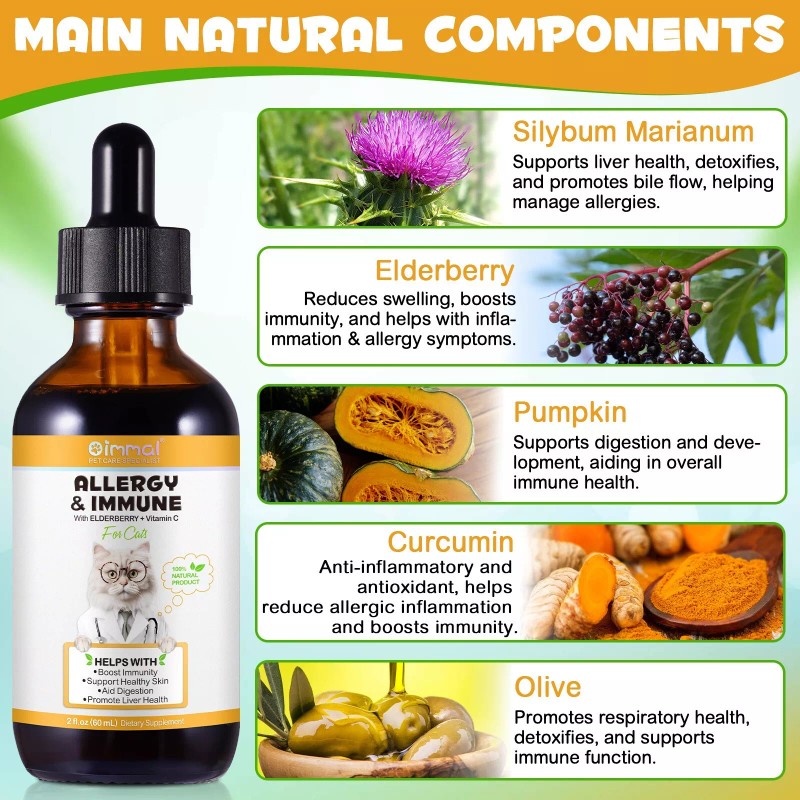Oimmal Allergy Relief for Cats | Helps to Naturally Support