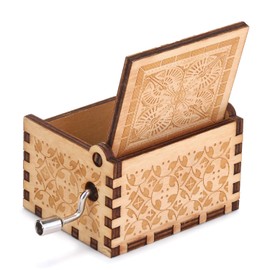 You are My Sunshine Wood Music Boxes,Laser Engraved Vintage Wooden Sunshine Musical Box Gifts for Birthday/Christmas/Valentine's Day (Wood to ToMyMoM)