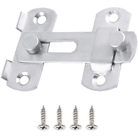 Stainless steel latch, door latch, flip latch, stainless steel door lock, door accessories, applies to doors, windows, bathroom, cabinet, furniture, bedroom (small)