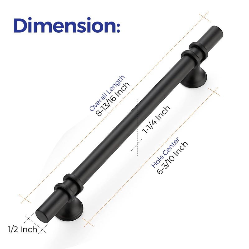 Ravinte 30 Pack 8-13/16 Inch Cabinet Pulls Kitchen Cupboard Handles