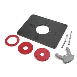 Maureen PRS4034 Precision Router Machine Table Insert Plate Kit（Reserved Hole Version），Fit for Triton M0F001 TRA001& 7500 Series, Size: 9-1/4" x 11-3/4" (235mm x 298mm)