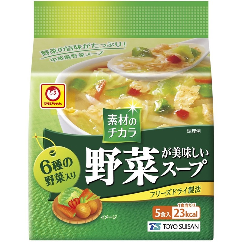 Maru-chan Vegetables Delicious Soup Chinese Style 5P x 6 Bags