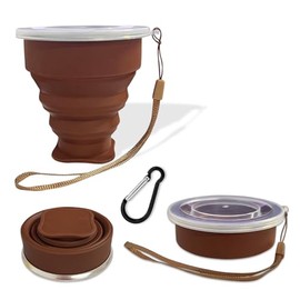 FINDWORLD 200ML Collapsible Cup - Silicone Foldable Cup-Expandable Folding Drinking Cup -Reusable Portable Mugs Cup For Travel, Camping, Hiking, Holiday Vacation, Outdoor Sports Coffee