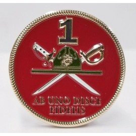 Ab Uno Disce Fidelis Marine Corps Recruit Depot Parris Island Challenge coin