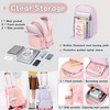 Bansusu 3Pcs Kids Rolling Backpack for Girls with Lunch Bag,