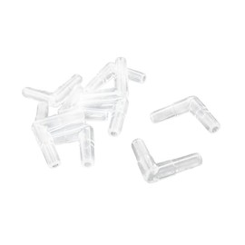 REPAIROCK Aquarium Tank Clear Plastic 2 Way Air Valve Line Connectors 10 Pcs Auto Replacement Parts