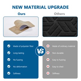 Stair Treads for Wooden Steps Indoor, 7 Pack 8" X 30" Non Slip Carpet Stair Treads with Reusable Adhesive for Kids Elders and Dogs, Surface Polyester TPR Backing Stair Rugs, Beige