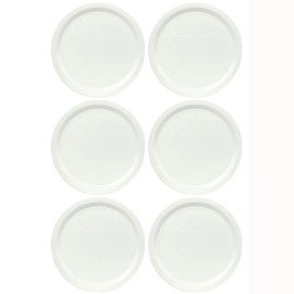 Corningware F-16-PC 16oz French White Food Storage Replacement Lid (6-Pack)