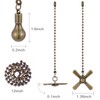 Kelduemi Ceiling Fan Pull Chain Ornaments, 13.6 Inches Fan Pulls