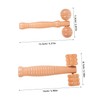 SAFIGLE 2pcs Portable Wooden Rolling Massager Handheld Rollers for Back