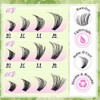 D-Curly 초보자를 위한 D-Curly 클러스터 속눈썹 연장 480Pcs 볼륨 DIY
