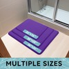 Smiry Memory Foam Bath Mat 36x24, Deep Purple