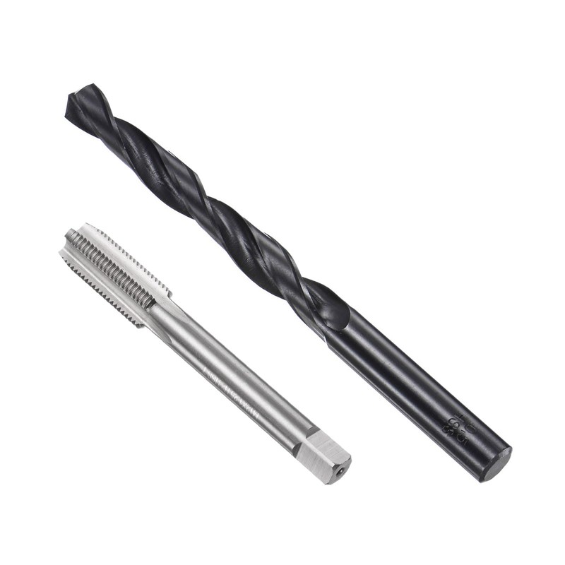 sourcing map Metric Tap and Drill Bit Set, M12 x