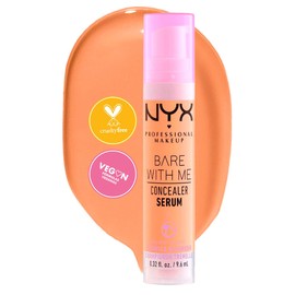 NYX Professional Makeup, Bare With Me, Serum Corrector, Tono Med Golden. Cubre ojeras, manchas, e imperfecciones. Cobertura media, para piel normal a 