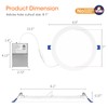 Meconard 4 Pack 8 Inch 5CCT LED Recessed Ceiling Light