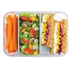 PackIt Mod Large Bento Food Storage Container, Steel Gray, Shatterproof