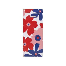Matilda Myres Shopping List Pad | 100 Tear-Off Sheets | Unique Layout | Floral Cover Design | Two Durable Magnets for Fridge Hanging | Red