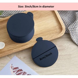 YYaaloa YYaaloa 3.15 Inch Mini Cake Boards Round 100pcs Black Mini Dessert Plates Mousse Cupcake Trays Base Paper Plates Circle Dessert Board