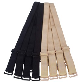 DoHope Bra Straps, Elastic Bra Shoulder Straps, Adjustable, Women's, Bra Strap, Shoulder Strap, Width Selectable 0.5 inch (12 mm), 0.6 inch (15 mm), 0.7 inch (18 mm), Width: 0.6 inches (15 mm), Set of