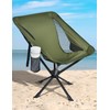 Docusvect Swivel Portable Camping Chair for Adults, Fast Setup, Lightweight