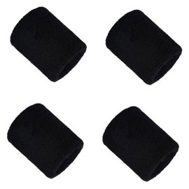 4 pulseras deportivas, bandas de sudor para gimnasio, correr, absorbentes, de algodón, para hacer ejercicio, para muñecas, deportes, para el sudor,