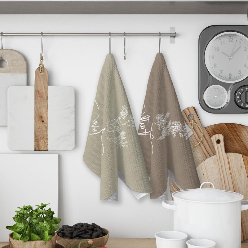 KTYHD Boho Christian Bible Verses Kitchen Towels, Boho Bible Verses