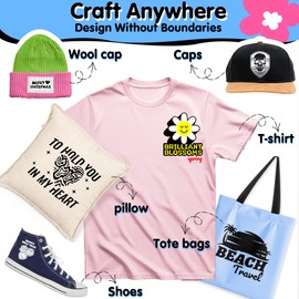 JAVIGA Orange Heat Transfer Vinyl, 12" x 5ft, Father's Day Decorations, Compatible with Cricut, Silhouette, Cameo, HTV Vinyl for DIY Fabrics