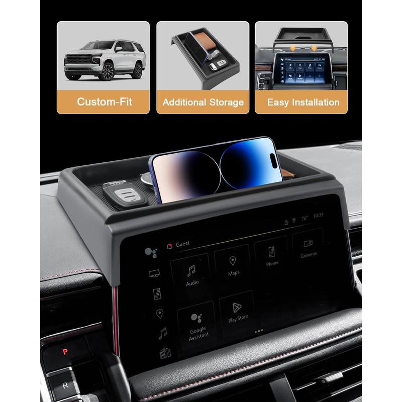 ECOZEN 2021-2024 Chvey Tahoe/Suburban & GMC Yukon Dash Console Organizer