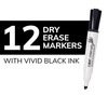 BIC Intensity Black Low Odor Dry Erase Markers, Chisel Tip,