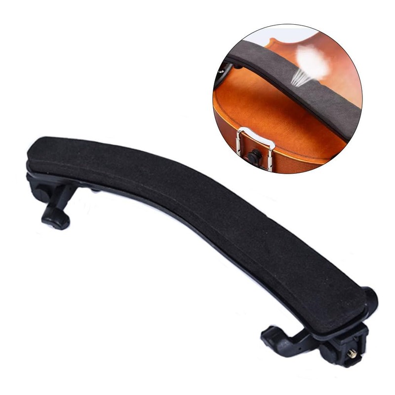 Violin Adjustable Shoulder Rest (Black, 4/4)