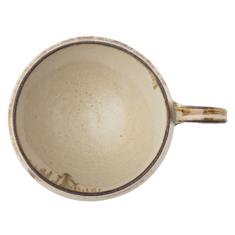 Marui Pottery MR-3-4015 Shigaraki Ware Hechimon Soup Cup, Capacity: Approx.