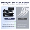 100Pcs Cable Tie Buckle, Nylon Universal Cable Tie Buckle for