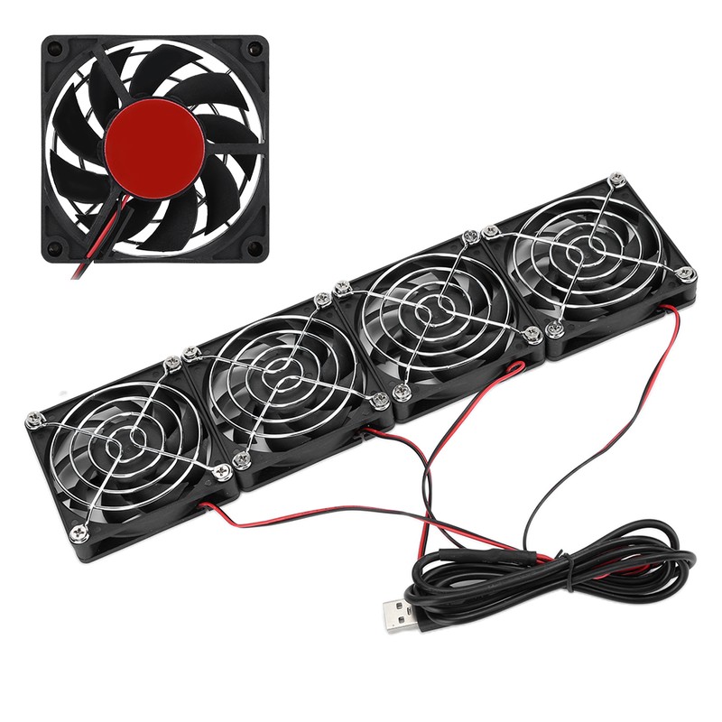 Router Cooling Fans 5V USB Power Heat Sink ABS for