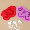 YIMINGMOLD 2pcs Dinosaur Silicone Candy Molds Dinosaur Bones Silicone Mold