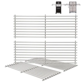 17 3/8" Grill Grates for Broil King Baron Grill Replacement Parts 320 340 420 440 490 9761-67 Huntington Replacement Parts 2122-67 6020-54 6020-57 Sterling 5020-54, Broil-Mate, Stainless Steel, 4PCS
