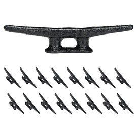 Simplified Living 6" Boat Dock Cleats: Electrophoretic Coated Black Boat Dock Cleats 16 pack