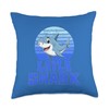 Layla Shark Family Reunion Squad First Last Name Throw Pillow