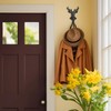 DreamsEden Cast Iron Deer Wall Hook, Heavy Duty Deer Head