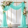 LINXTAR Wedding Arch Draping Fabric 30'' x 18FT Sheer Chiffon