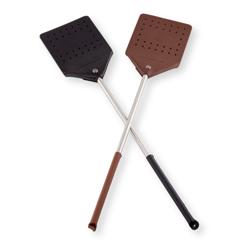 Leather Fly Swatter - Cognac - Pack of 1 -