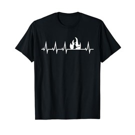 Firefighter Heartbeat Firefighter Occupation T-Shirt