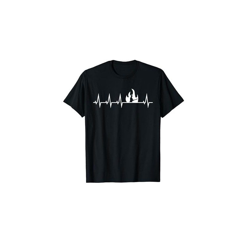 Firefighter Heartbeat Firefighter Occupation T-Shirt