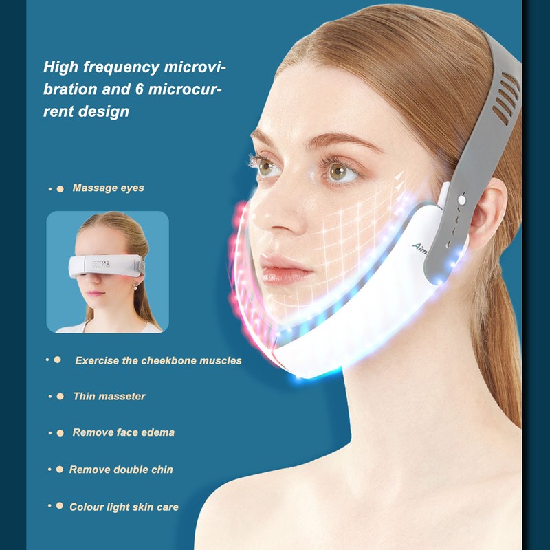 Facial Slimming Machine Red Blue Light 5 Gears High Frequency